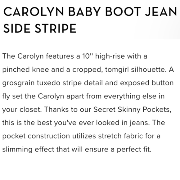 Veronica Beard Jeans Carolyn High Waist Side Tux Stripe Baby Bell 24 - Picture 11 of 12